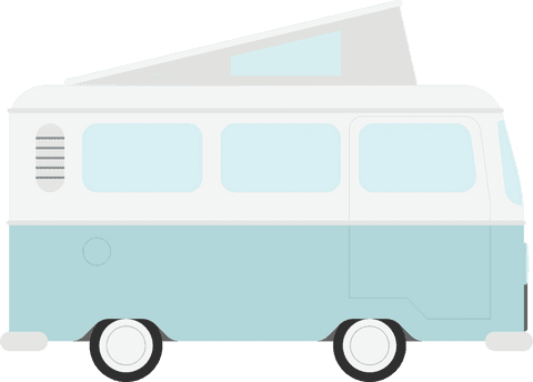 digital vector of blue camper van with transparency for travel designs - Download Free Stock Videos Pikwizard.com