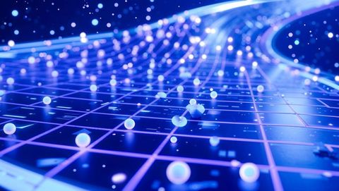 Futuristic Grid Network with Glowing Spheres in Digital Innovation - Download Free Stock Images Pikwizard.com