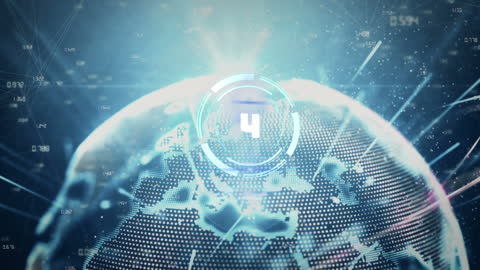 Global Data Network with Countdown and Digital Analytics
