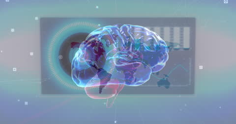 Digital Brain Overlays World Map Visualizing Global Data Networks