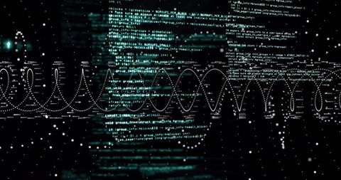 Dynamic Code and Waveform with Floating Particles in Cyberspace