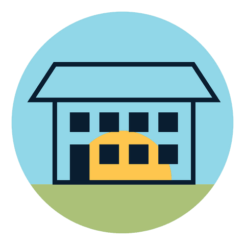 transparent icon of house with sun in blue circle - Download Free Stock Videos Pikwizard.com