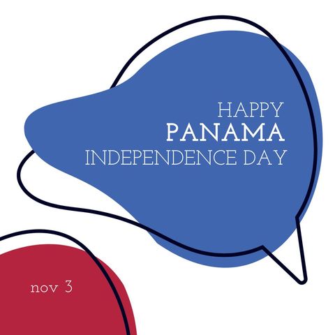 panama independence day celebration with modern design - Download Free Stock Templates Pikwizard.com