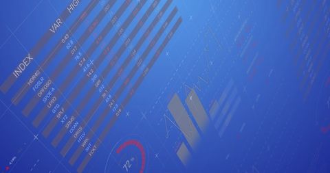 Financial Data Visualization with Charts and Graphics on Blue Digital Background - Download Free Stock Images Pikwizard.com