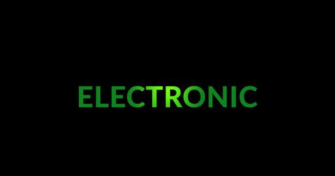 Glowing Electronic Text on Dark Background for Music Themes - Download Free Stock Images Pikwizard.com
