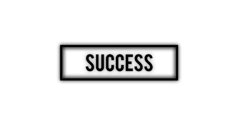 transparent success text vector on clean background - Download Free Stock Videos Pikwizard.com