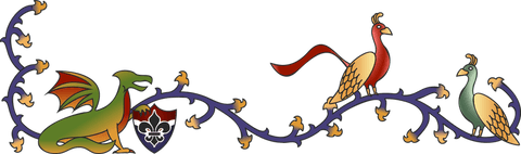 Decorative Fantasy Border with Dragon and Birds on Transparent Background - Download Free Stock Videos Pikwizard.com