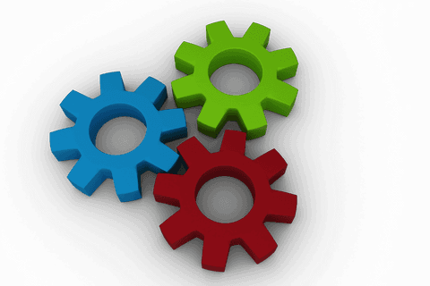 colorful interlocking gears with transparent background - Download Free Stock Videos Pikwizard.com