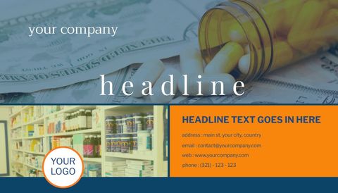 financial and health management concept with currency and pills - Download Free Stock Templates Pikwizard.com