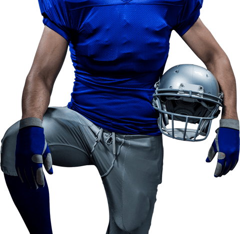transparent football player holding helmet preparing for game - Download Free Stock Videos Pikwizard.com