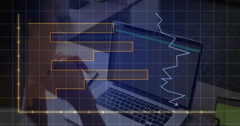 Developer Analyzing Code with Graph Overlay in Modern Workspace