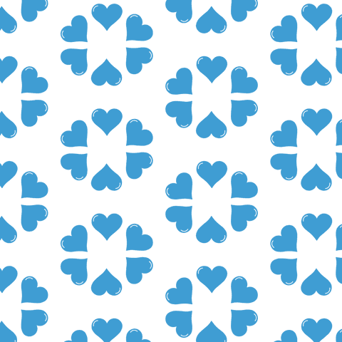 Blue Heart Pattern on Transparent Background Repeating Shape - Download Free Stock Videos Pikwizard.com