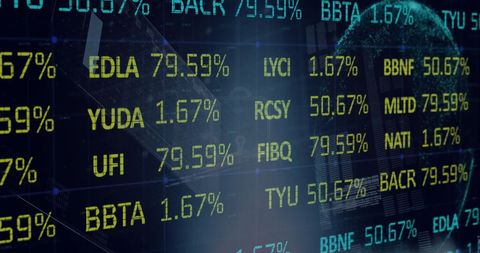 Financial Data Overlay with Global Financial Concepts - Download Free Stock Images Pikwizard.com