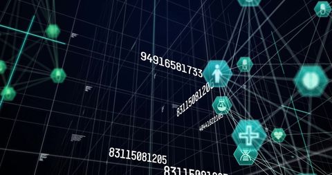 Global Network Connections with Data and Icons - Download Free Stock Images Pikwizard.com