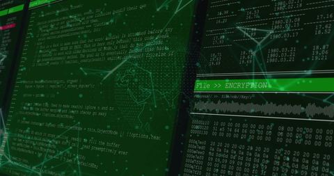 Digital Data Processing and Global Network Connections Visualization - Download Free Stock Images Pikwizard.com
