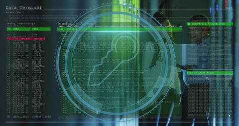 Data Security and Network Management in Modern Server Room - Download Free Stock Images Pikwizard.com