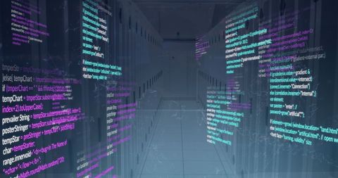 Advanced Data Centers with Integrated Global Network Display - Download Free Stock Images Pikwizard.com