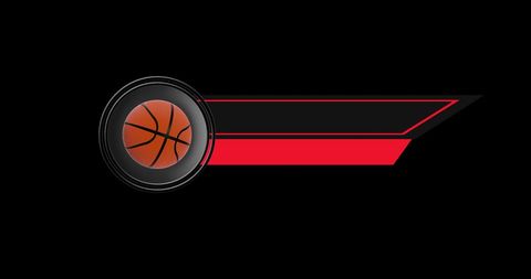 Basketball Graphic Design with Red and Black Elements - Download Free Stock Images Pikwizard.com