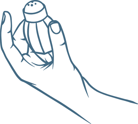 Minimalist Blue Line Art Hand Gripping Investigation Sphere - Download Free Stock Videos Pikwizard.com