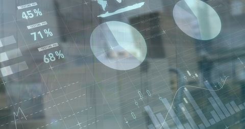 Digital Finance Analysis Over Warehouse Background - Download Free Stock Images Pikwizard.com