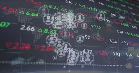 Digital Data Processing Over World Map with Global Connections - Download Free Stock Images Pikwizard.com