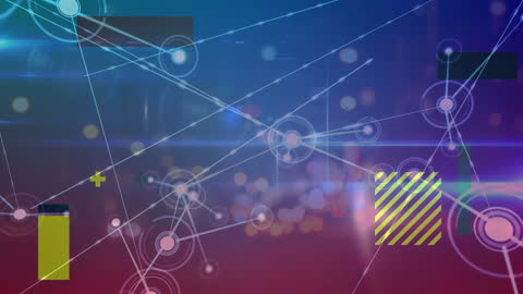 Abstract Cyber Connections with Futuristic Design