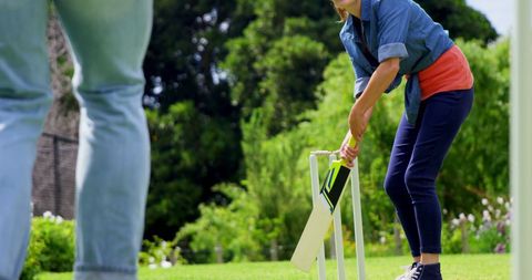 Boy Engaged in Exciting Cricket Game in Green Park - Download Free Stock Images Pikwizard.com