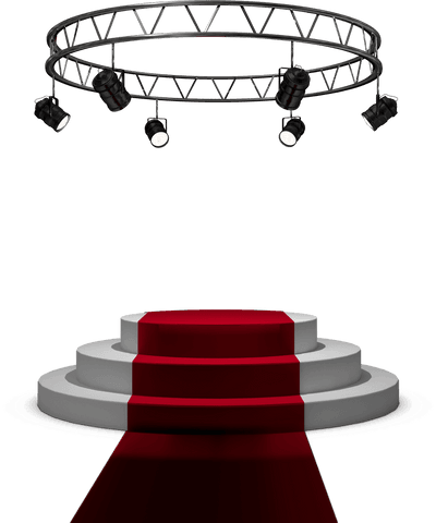 transparent spotlight lit podium with red carpet for celebrations - Download Free Stock Videos Pikwizard.com