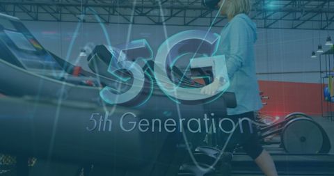5g technology virtual reality fitness with prosthetic enhancement