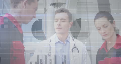 Healthcare Team Analyzing Digital Data for Business Concepts