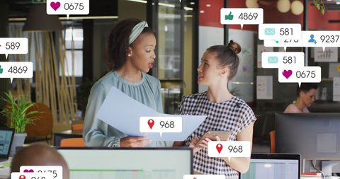 Social Media Data Analysis in Modern Office Setting