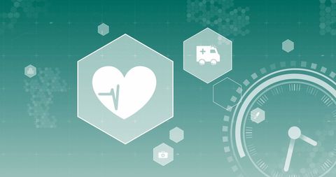 Healthcare Time Management with Medical and Technology Icons - Download Free Stock Images Pikwizard.com