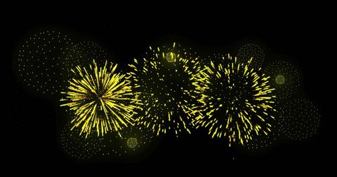 Vibrant Fireworks Display with White Bursts on Dark Background - Download Free Stock Images Pikwizard.com