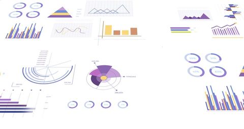 Colorful Data Visualizations on White Background - Download Free Stock Images Pikwizard.com