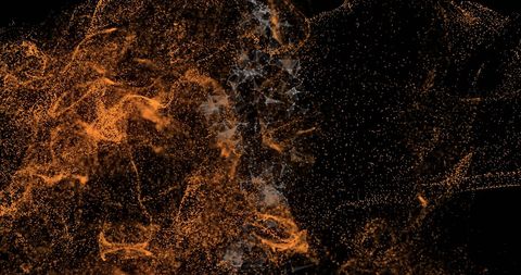 Digital Wave of Glowing Particles in Dark Space - Download Free Stock Images Pikwizard.com