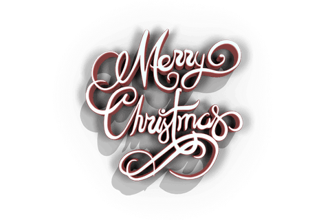 Transparent 3D Merry Christmas Text in Red and White - Download Free Stock Videos Pikwizard.com