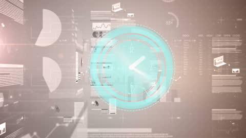 Futuristic Data Visualization with HUD Interface