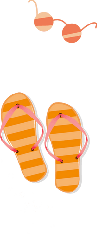 striped flip flops and sunglasses on transparent background - Download Free Stock Videos Pikwizard.com