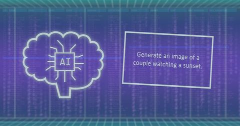AI Brain Visualizes Image Generation - Download Free Stock Images Pikwizard.com