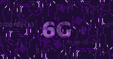 Futuristic 6G Concept with Circuit Details and Data Elements