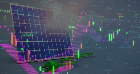Solar Energy Trends with Financial Data Visualization