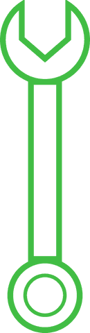 green wrench icon on transparent background tool design - Download Free Stock Videos Pikwizard.com