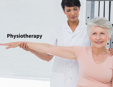 elderly woman receiving physiotherapy with professional assistance - Download Free Stock Templates Pikwizard.com