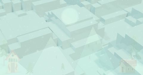 Minimalist Winter Wonderland Background with Trees