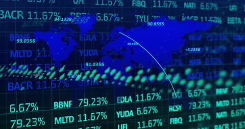 Global Data Processing with Digital World Map Visualization