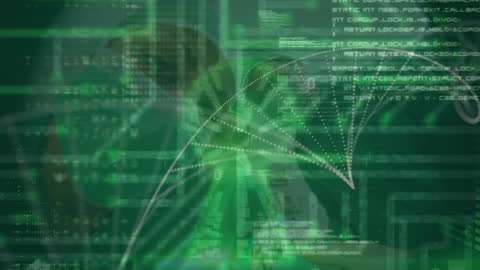 DNA Helix and Data Processing Overlapping Medical Team Background