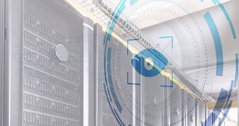Digital Eye Monitoring Virtual Data Servers Visualization - Download Free Stock Images Pikwizard.com