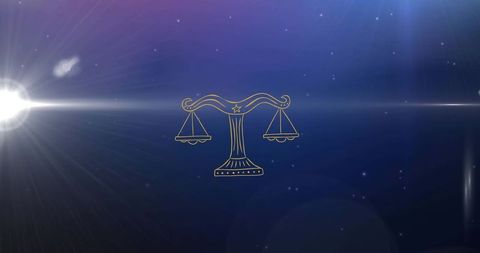 Libra Symbol with Stars in Night Sky - Download Free Stock Images Pikwizard.com