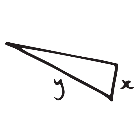 transparent isosceles triangle with handwritten notation - Download Free Stock Videos Pikwizard.com