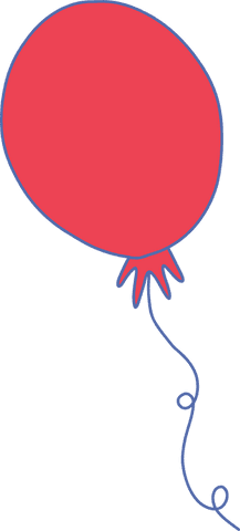 whimsical red balloon on transparent background with curling string - Download Free Stock Videos Pikwizard.com